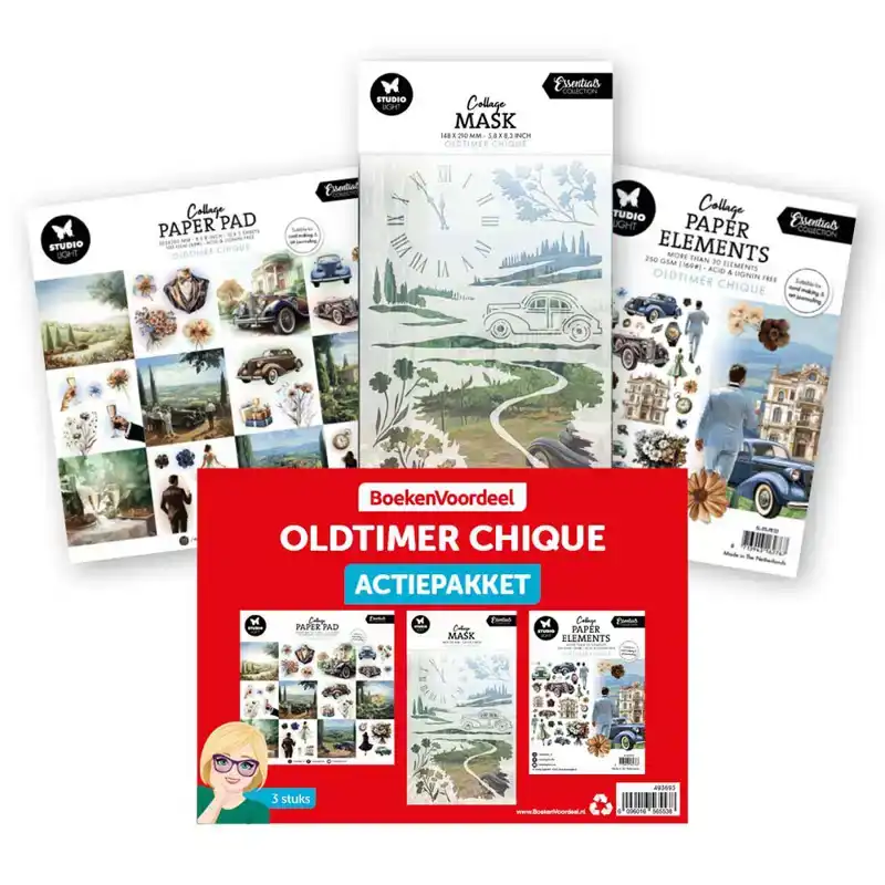 Actie pakket oldtimer chique 3 delig