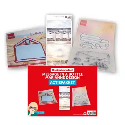 Actie Pakket Marianne Design Message in a bottle