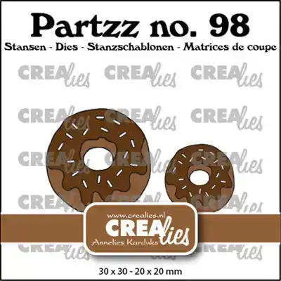 Crealies donut middel en klein
