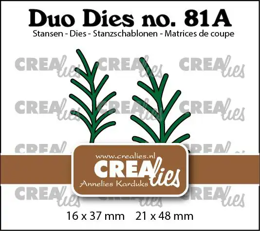 Duo Dies no. 81a, Blaadjes 24a Takjes (spiegelbeeld)