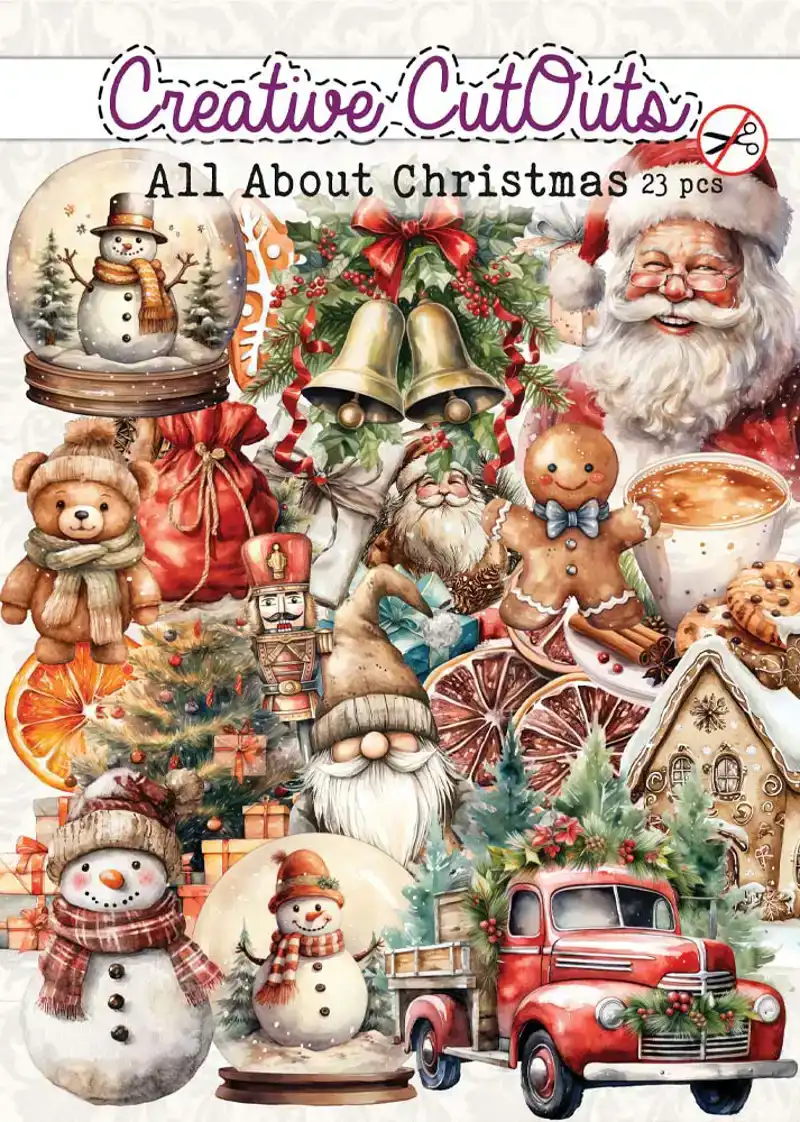 All About Christmas Stansplaatjes 23 stuks