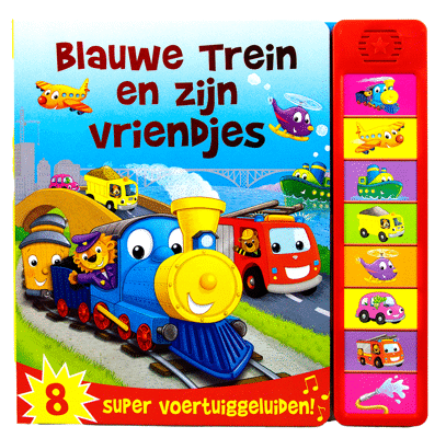 Blauwe trein en zijn vriendjes geluidenboek