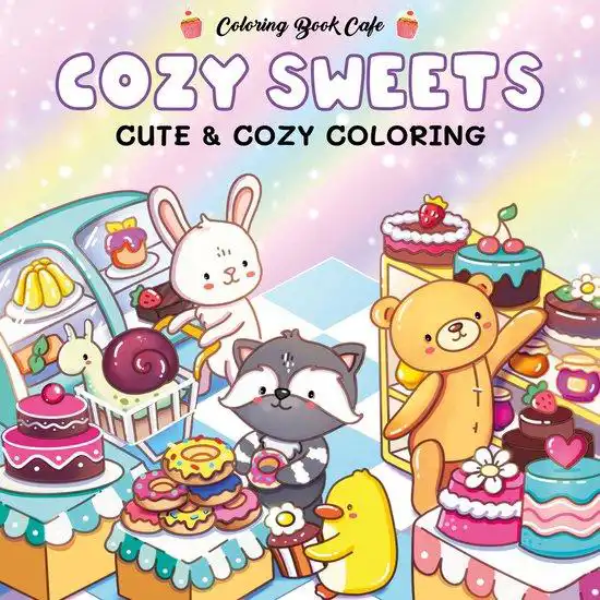 Coloring book cafe - Cozy sweets