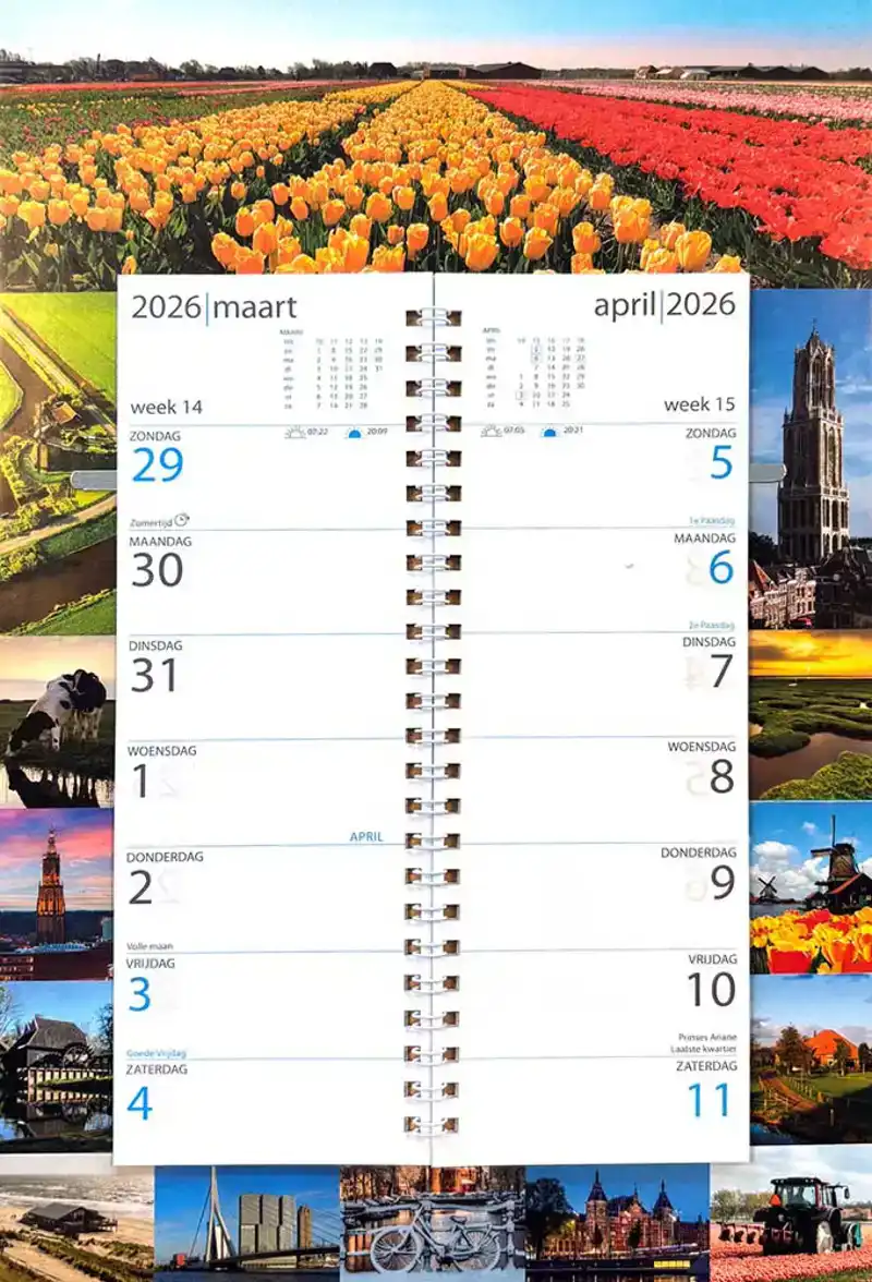 Omleg week kalender 2026 Holland