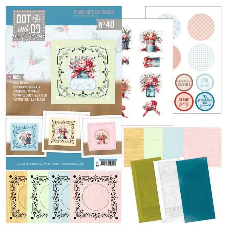 Hobbydots on Colour 40 Frosted Floral