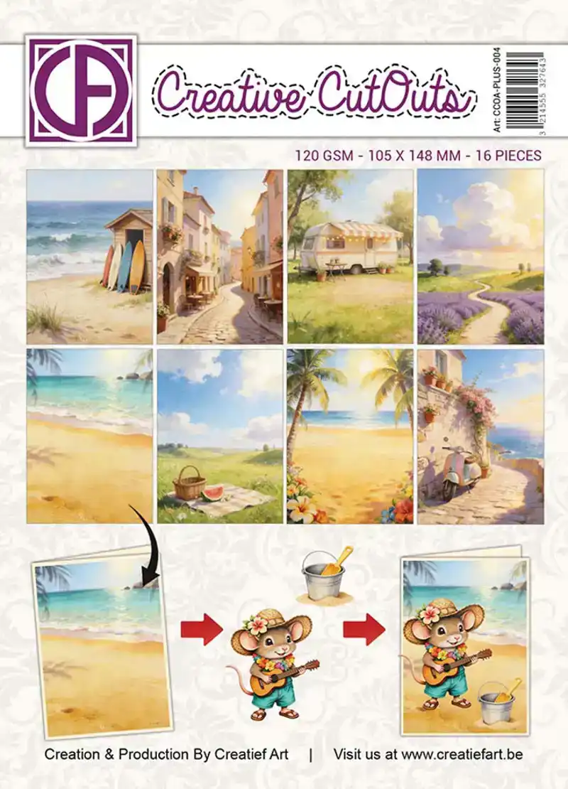 Creatief Art A6 Collagepapier A Mice Vacation