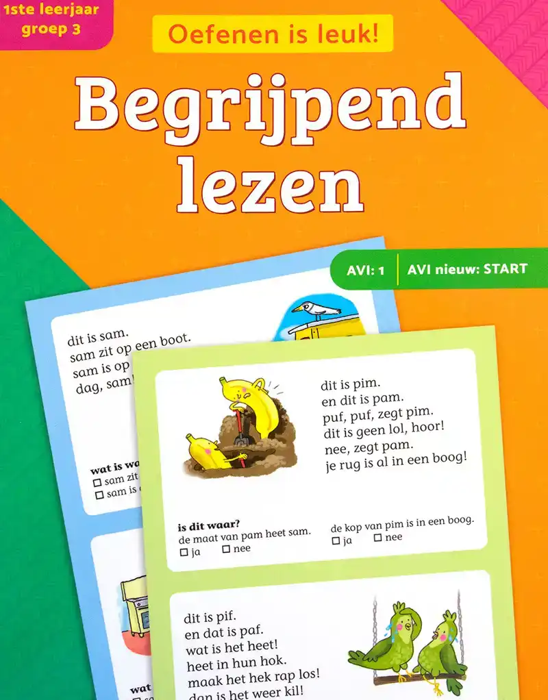 Eerste oefenboek begrijpend lezen avi 1/start