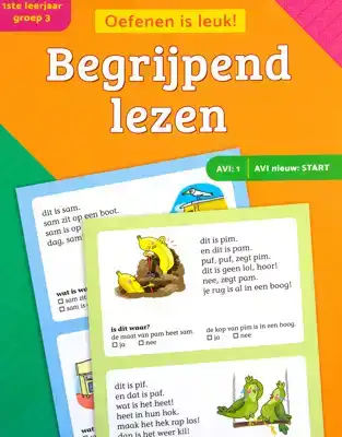 Eerste oefenboek begrijpend lezen avi 1/start