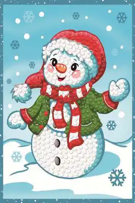 Dotty Designs Diamonds Cards Blije Sneeuwpop