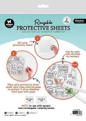 SL Cozy Coloring Reusable Protective Sheets 2 stuks