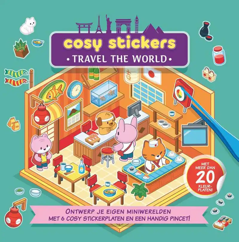 Cosy stickers - Travel the world