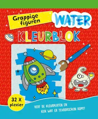 Waterkleurblok grappige figuren