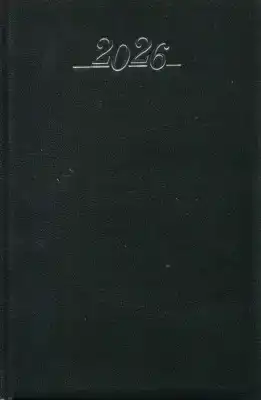 Dagagenda met tab 2026 Zwart