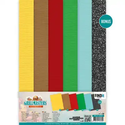 Linen Cardstock Pack Berries Beauties Grillmasters A4