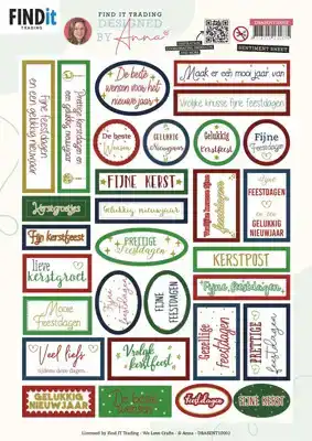 Designed by Anna Sentiment Sheet Christmas