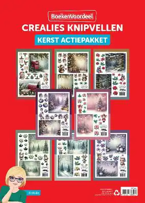 Crealies Knipvelset Kerst 8 vellen
