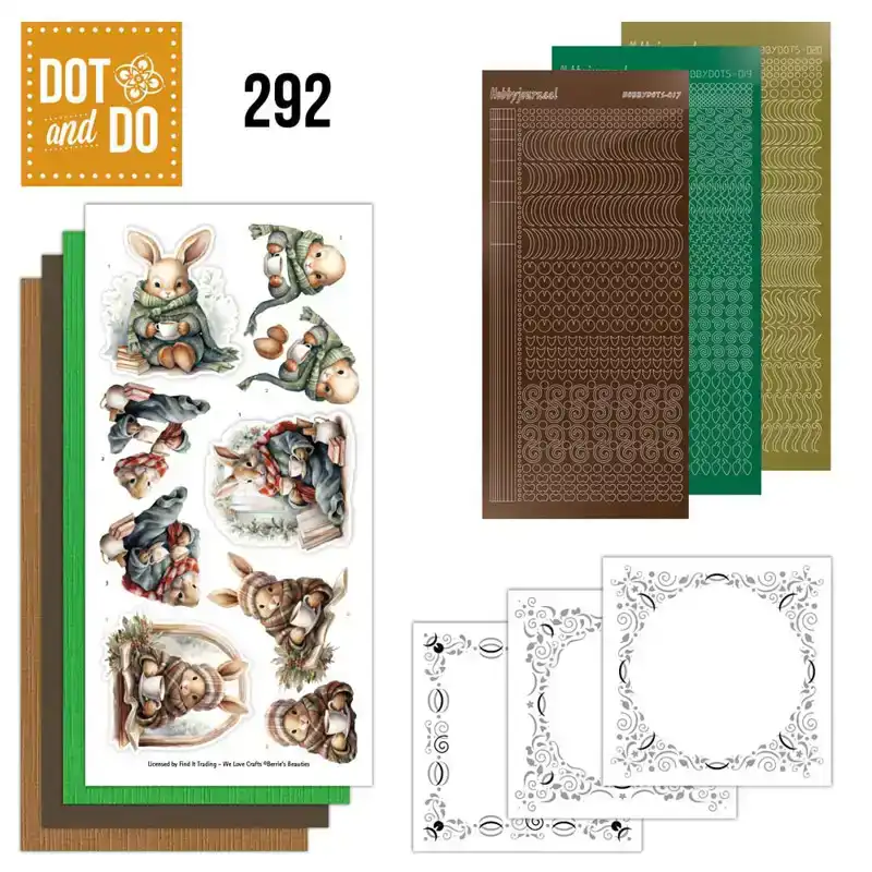 Dot & Do 292 Berries Beauties winter bunnies