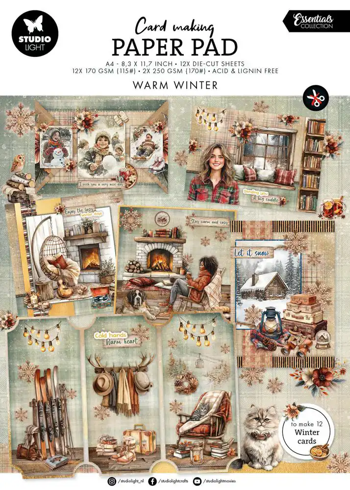 SL Card Making Pad Essentials Warm Winter