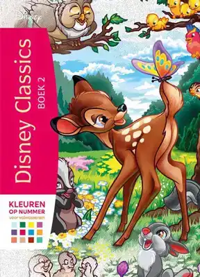 Disney Classics boek 2 Kleuren op nummer Bambi