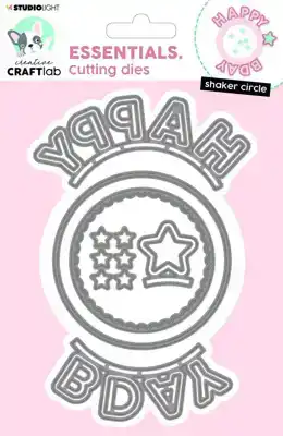 Creative Craftlab Snijmal Circle Shaker Happy Birthday NR.1