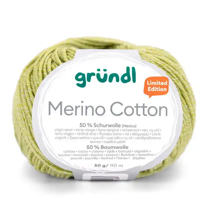 Merino katoen licht groen