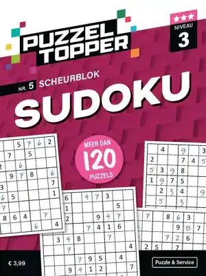 Puzzelblok sudoku 3 punt nr.5 puzzeltopper
