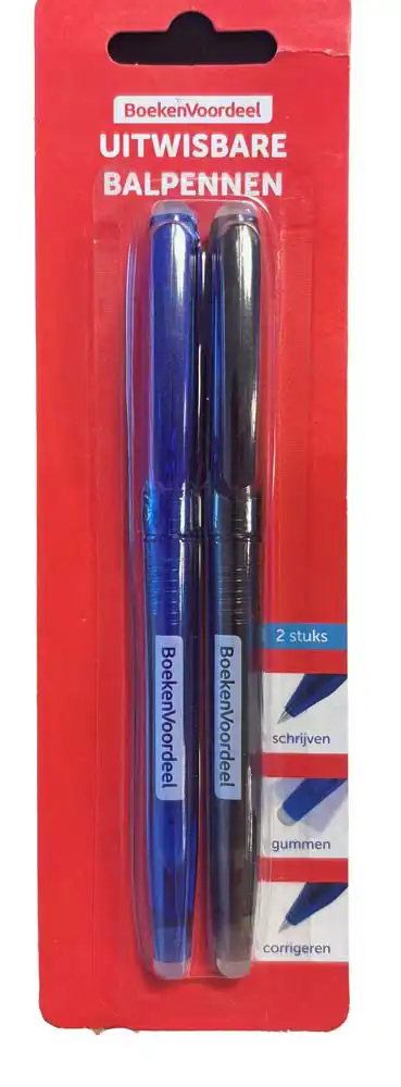 Uitwisbare pennen 2 stuks