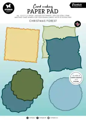 Studio Light Card Making Pad Christmas Forest 152x152mm