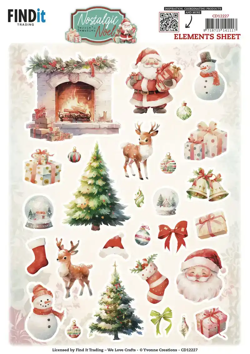 BB Nostalgic noel knipvelset mini / small elements