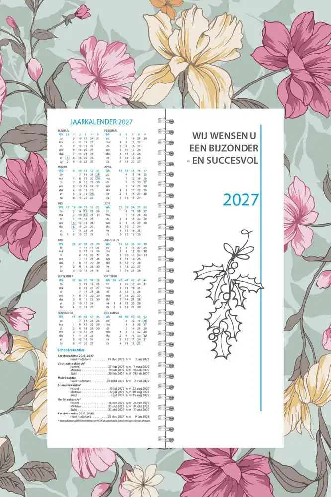 Omlegweek met koord bloemen groen 2027
