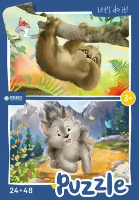 Legpuzzel Kleine wolf, kleine luiaard