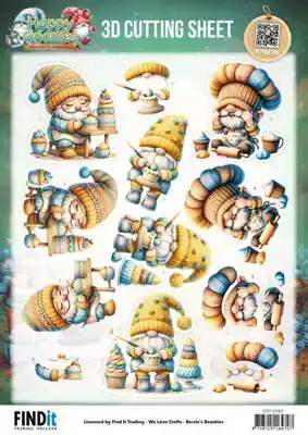Berries Beauties Happy Gnomes Knipvelset The Tiny Baker/ Berry Cute