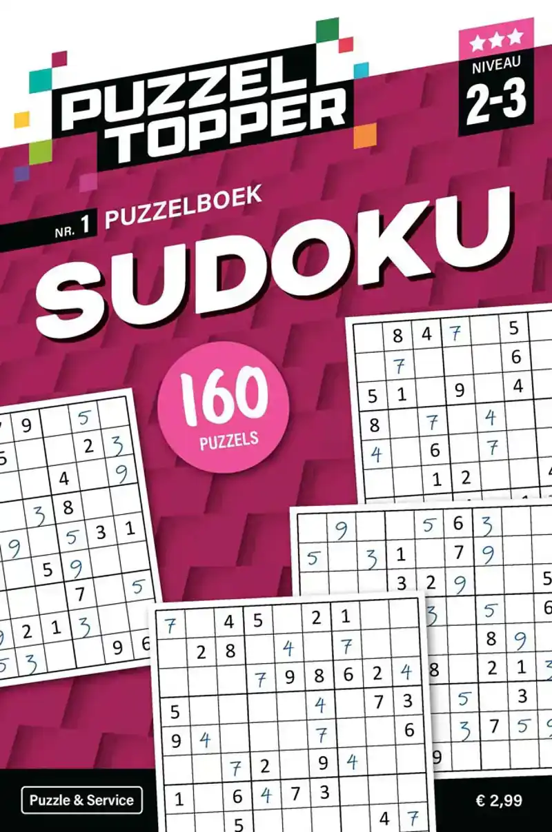 96 pag. Sudoku 2-3 stip nr1 Puzzeltopper