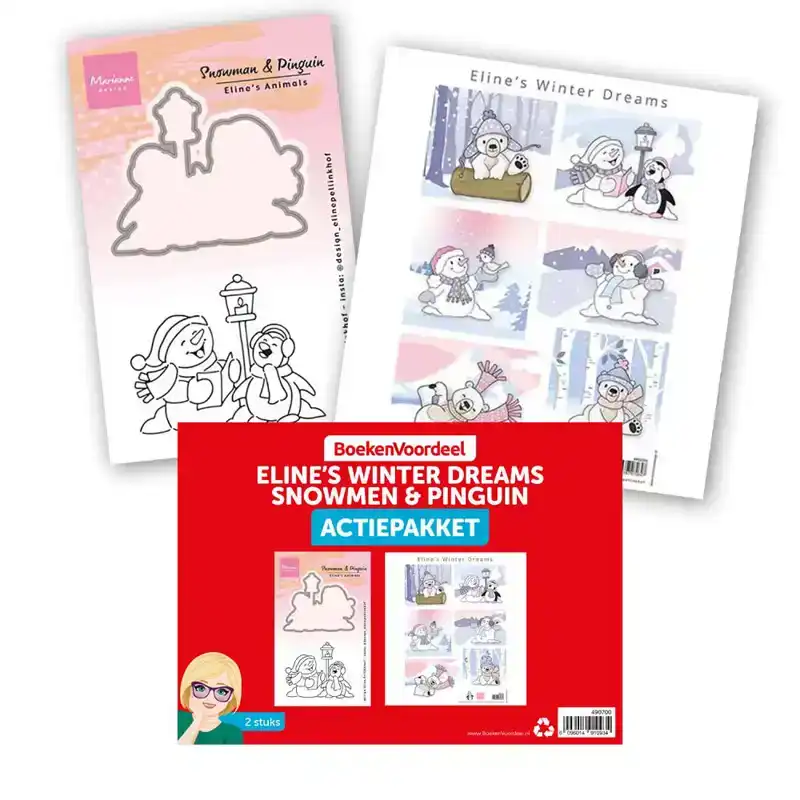 Actie Pakket Eline's Winter Dreams Snowmen & Pinguin