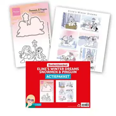 Actie Pakket Eline's Winter Dreams Snowmen & Pinguin