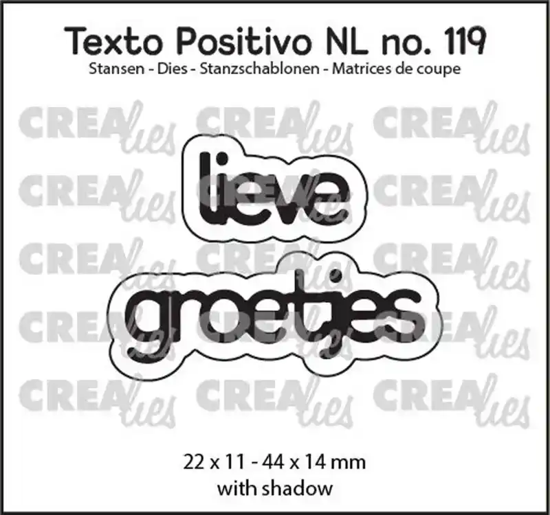 Crealies Lieve groetjes