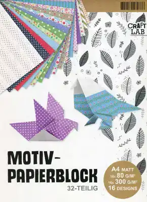 Papierblok A4 32 delig met printjes