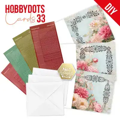 Hobbydots cards 33 Berries Beauties pink flowers