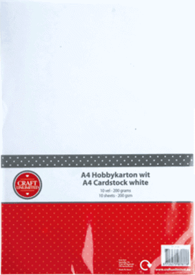 Hobbykarton A4 Wit