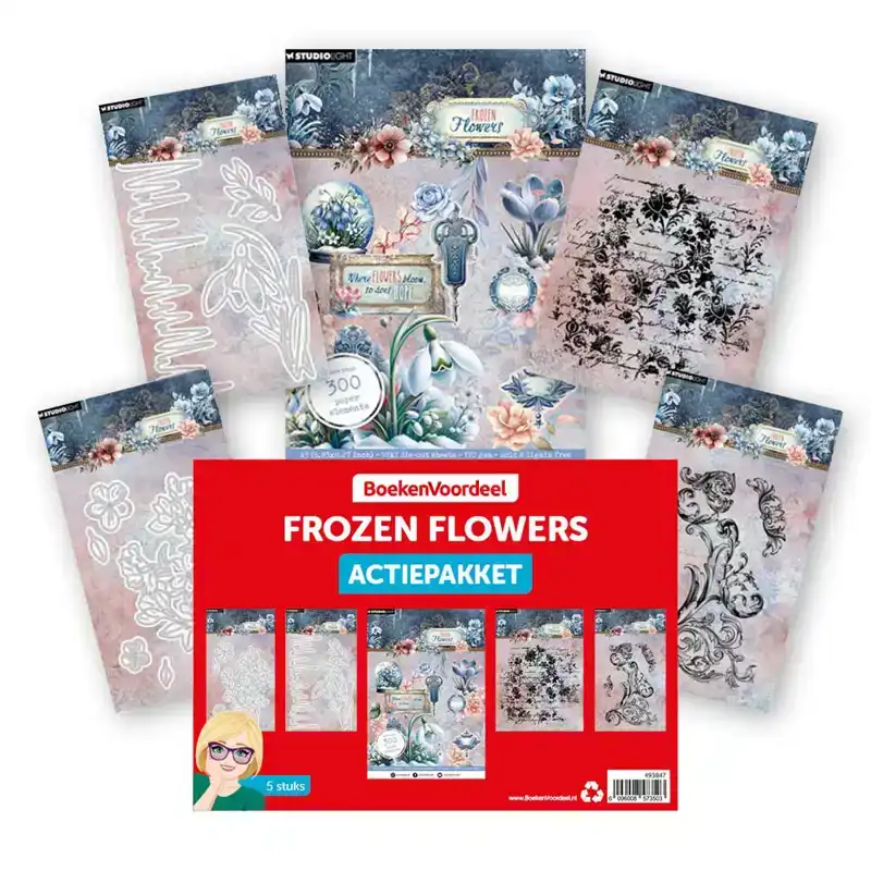 Actie pakket frozen flowers 5 delig