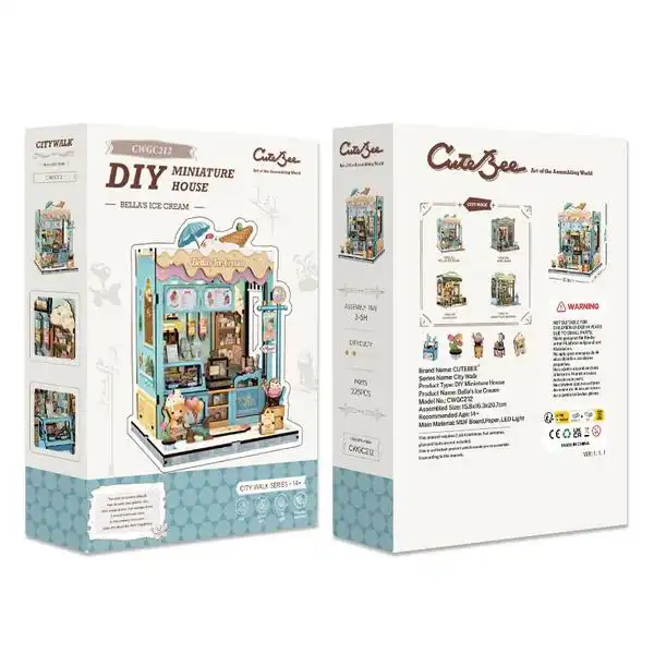 Cutebee 3D DIY huisje Bella’s Ice Cream