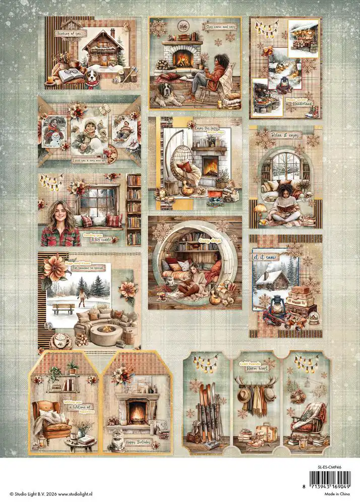 SL Card Making Pad Essentials Warm Winter