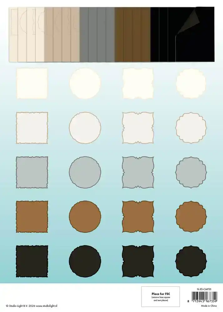 Studio Light Essentials Card Making Pad Naturals 152x152 cm