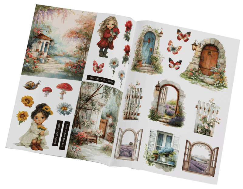 Blush and kisses art journaling boek