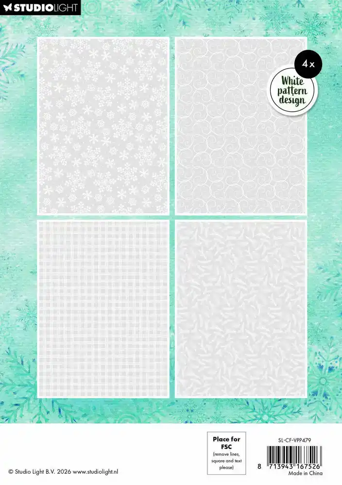 Studio Light Christmas Forest Vellum Papierblok Achtergronden