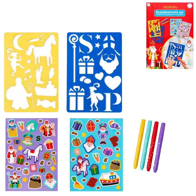 Sinterklaas raamdecoratieset