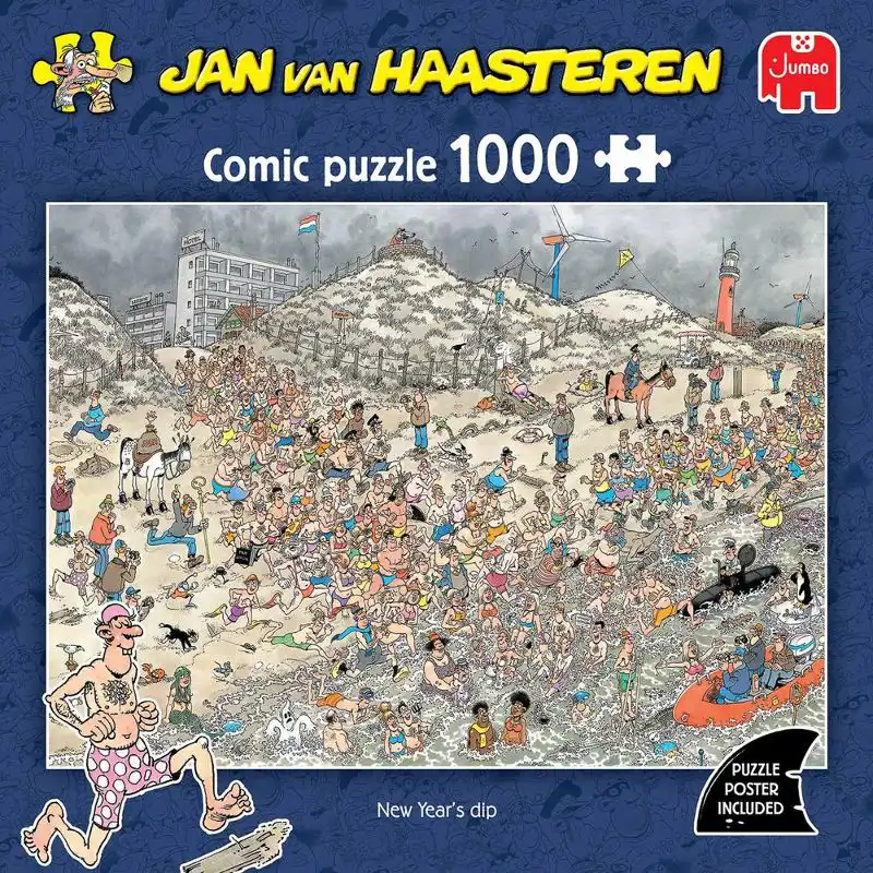 Legpuzzel Jan van Haasteren - New Years Dip Puzzel 1000 Stukjes