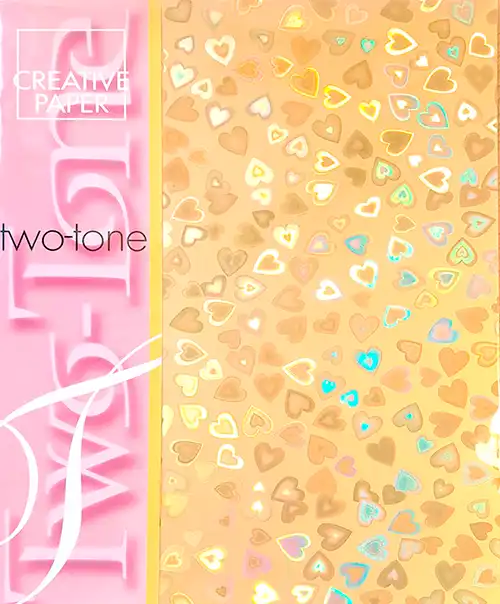 Creative adhesive two tone hart goud 4vel 215gr