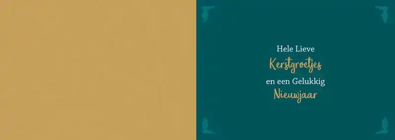 Kerstkaart 2025 kerstgroetjes rood en groen