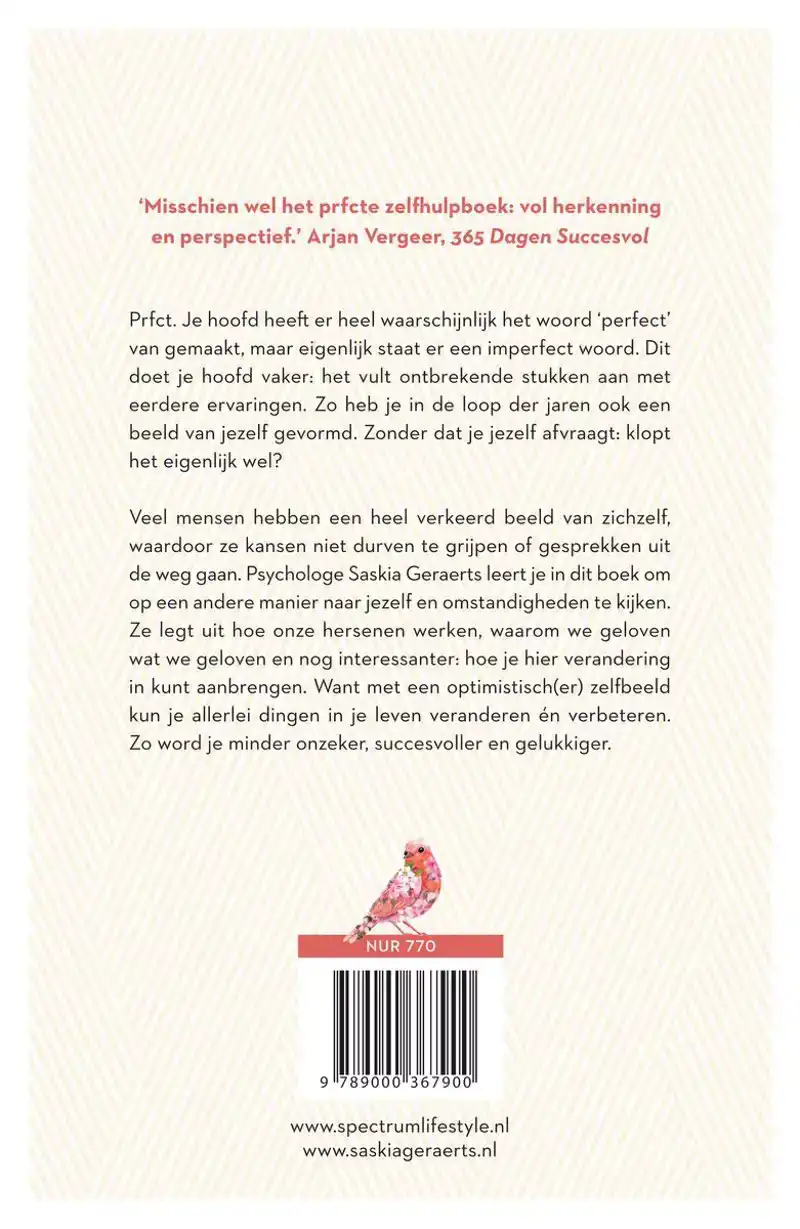 PRFCT. In zeven stappen naar een optimistisch zelfbeeld